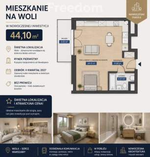 Apartament w sercu Woli 0% prowizji