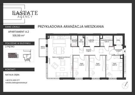 Apartament 107m2 z tarasem na dachu / Orłowo