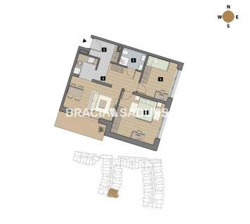 Dostępne mieszkania od 25m2 do 63m2. 