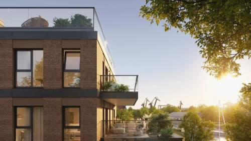 Apartament z Ogrodem Zimowym, Widok na Motławę
