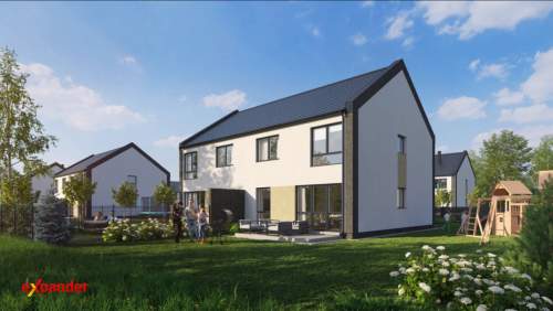 Bliźniaki z dużą działką 460 m2 Kameralna zabudowa 7 budynków