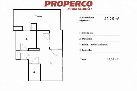 Mieszkanie 2-pok 42,26m2 ul. Al. Solidarności