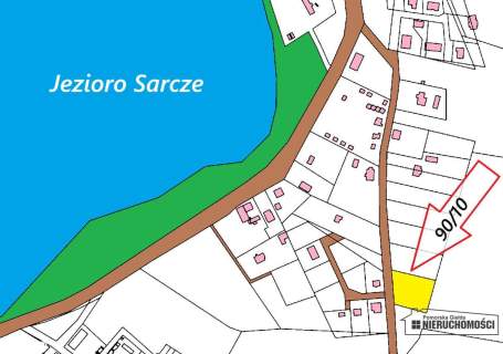 Działka nad Jeziorem Sarcze