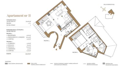 DWUPOZIOMOWY APARTAMENT - UL. WENECJA - 129,06 M2