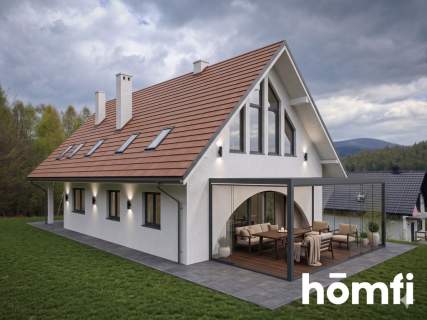 DOM Z WIDOKIEM NA GÓRY Z DZIAŁKĄ 3373 m2 BRENNA