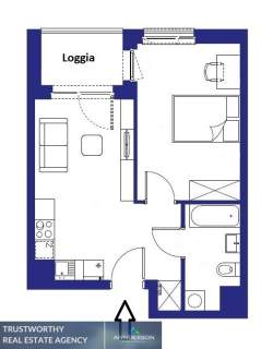 Górka Narodowa, 38 m2, 2 pokoje, loggia, tramwaj.