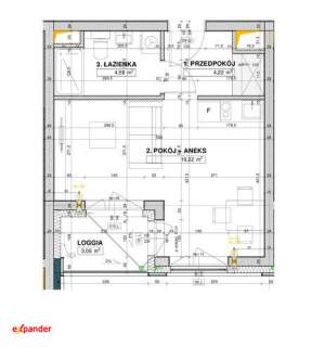 Kawalerka przy Sky Tower/ balkon