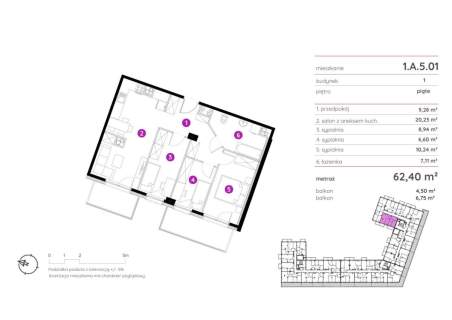 Czteropokojowe Mieszkanie z 2 Balkonami Smart Home