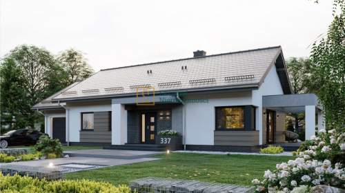 Dom przy lesie, Rakszawa, 116m2 plus garaż w bryle