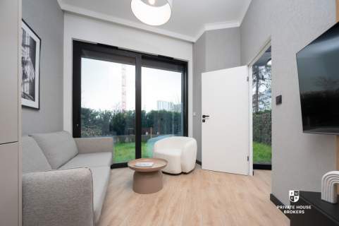 Młyny Mogilska, 2 pokoje z ogrodem 50m2