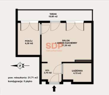 2 Pokoje o wysokim standardzie / Taras 10m2 / Na Zdrowiu Polesie...
