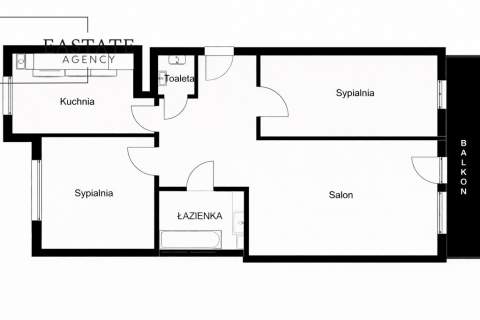 Duży balkon I cicha okolica I słoneczne I dwustronne