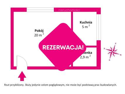 REZERWACJA - Klimatyczna kawalerka