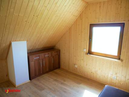 Domek całoroczny drewniany działka 912m2 Powidz ZAMIANA