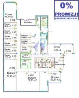 Wilanów lokal biurowy 758m2 na wynajem
