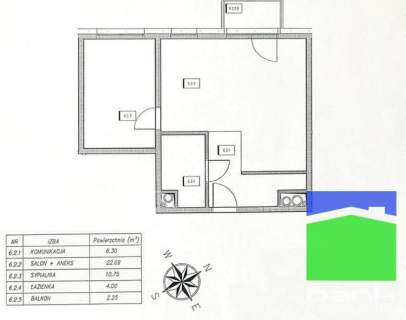 Widzew-Wschód - 2 pok. z balkonem 43,13 m2 mc park