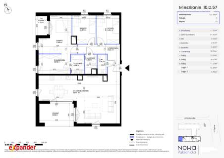 Apartament z widokiem na Sky Tower 124 m2 10 p