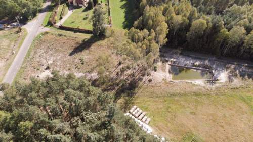 Działka budowlana z własnym stawem Kamińsko 3579m2