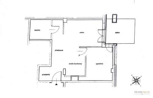 2 pok. na Skoroszach -duży balkon -południe -garaż
