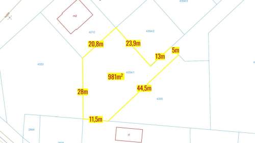 Działka budowlana Koszęcin 981m2 Słowików