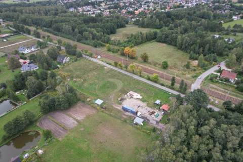 Działka inwestycyjna z mediami MN/U tuż pod Łodzią