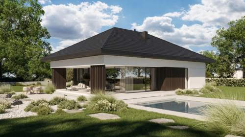 DOM JEDNORODZINNY POPOWO-PARCELE POW.143m2