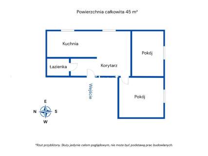 Mieszkanie 45 m Kolonia Ludwin bezczynszowe