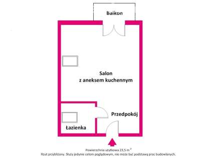 Mieszkanie -kawalerka w Rokietnicy dużym Balkonem