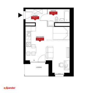 Nowe 2 pok 43mkw / Nowoczesna inwestycja/Loggia