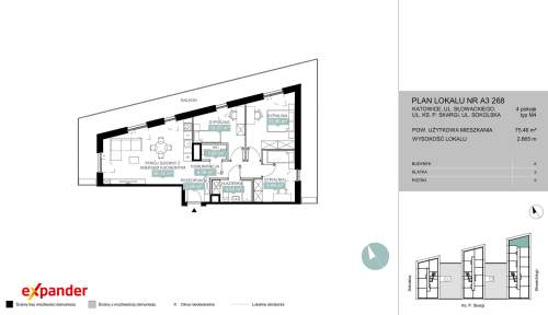 Promocja 4 Pokoje w centrum Duży Balkon