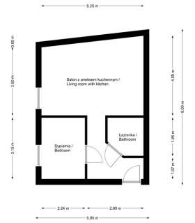 KAMIENICA 38 M2 2 POKOJE NANKERA