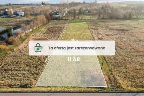 Atrakcyjna Działka 11 ar 10 minut od Rzeszowa