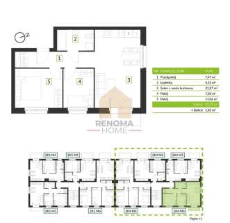 M3 pod klucz parking blisko Bielan