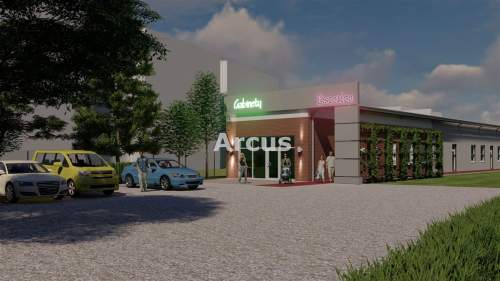 pawilon w centrum z parkingiem