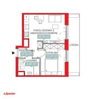 Stan P. Klucz lub Developerski - Balkon 10m2