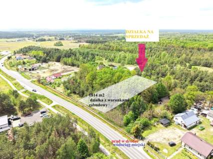 Działka budowlana z WZ, 7km od Ostrowca