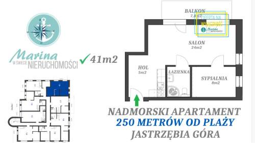 Nadmorski apartament 250 metrów od plaży