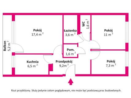 Gotowe do zamieszkania 3 pokoje os. Południe 58,2