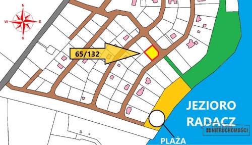 Atrakcyjna działka budowlana nad jeziorem Radacz
