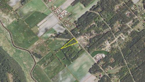 Działka budowlana z własnym stawem Kamińsko 3579m2