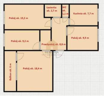 4 pokoje dla rodziny