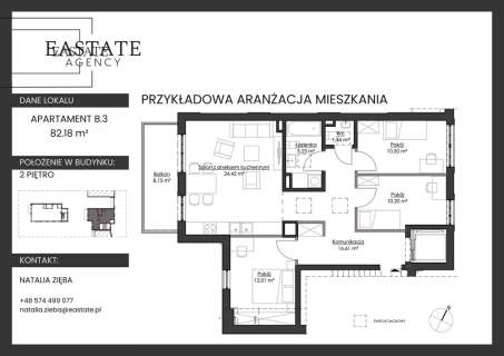 Apartament 82 m w prestiżowej inwestycji / Orłowo