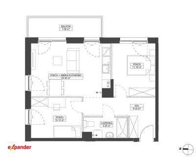 Piękny narożny apartament w otoczeniu lasu