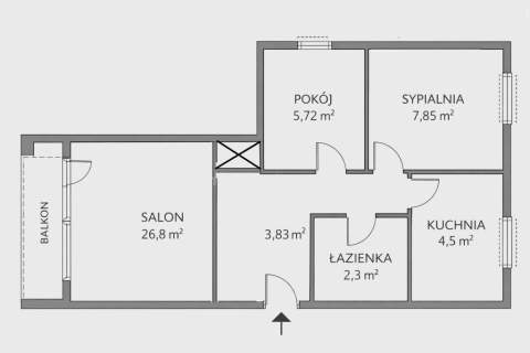 Mieszkanie na sprzedaż, 51 m2, Siedlce