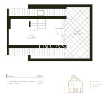 Nowoczesny bliźniak 191,28 m2 Wilanów