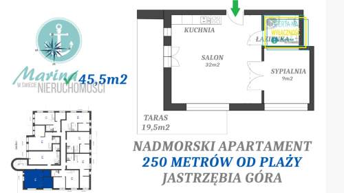 Nadmorski apartament 250 metrów od plaży