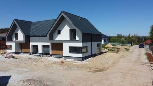Nowoczesne domy bliźniacze 154 m działka 500m 