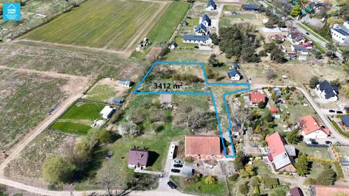 Działka 3412 m Mikoszewo , MPZP, ok. 2 km plaża