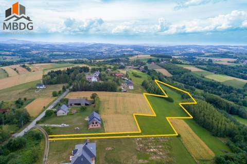 Zbydniów - widokowe, budowlane 82 ary, gm. Łapanów