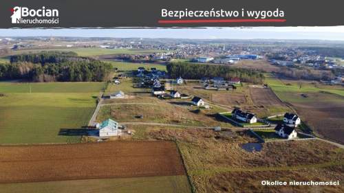Uzbrojona, płaska, słoneczna działka Dobrzewino 